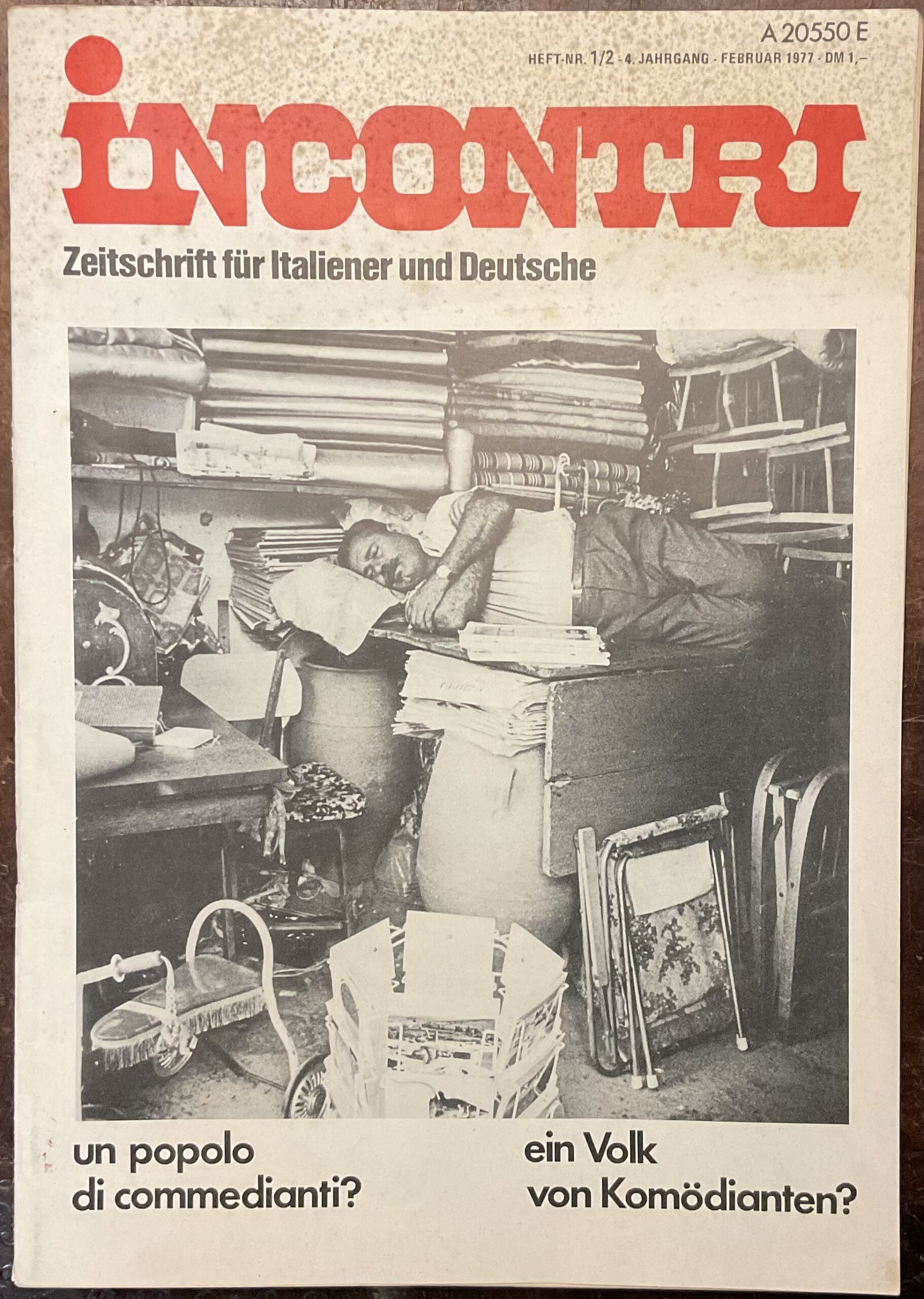 Incontri. Zeitschrift für Italiener und Deutsche. Heft-Nr 1/2 - 4 …