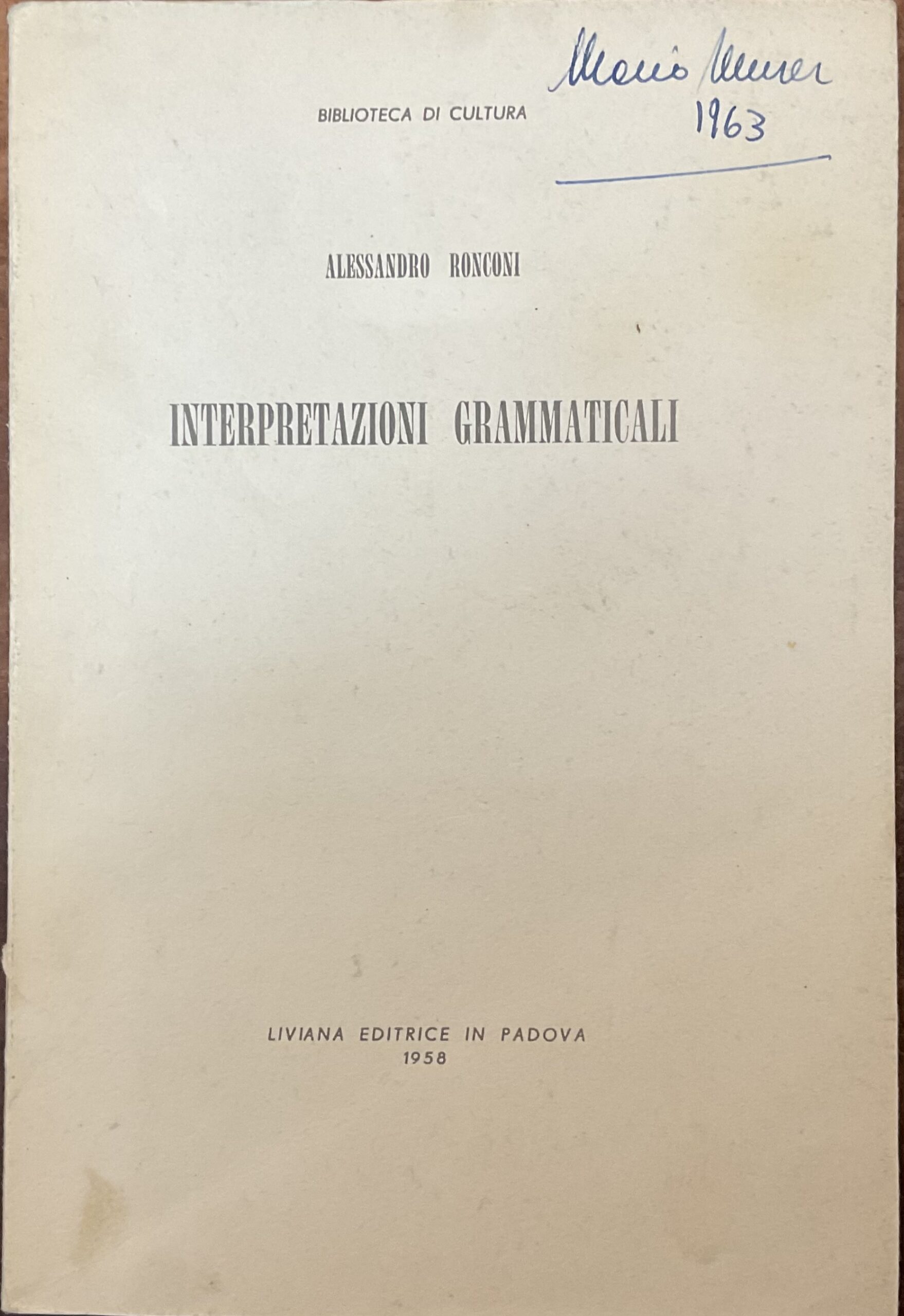 Interpretazioni grammaticali