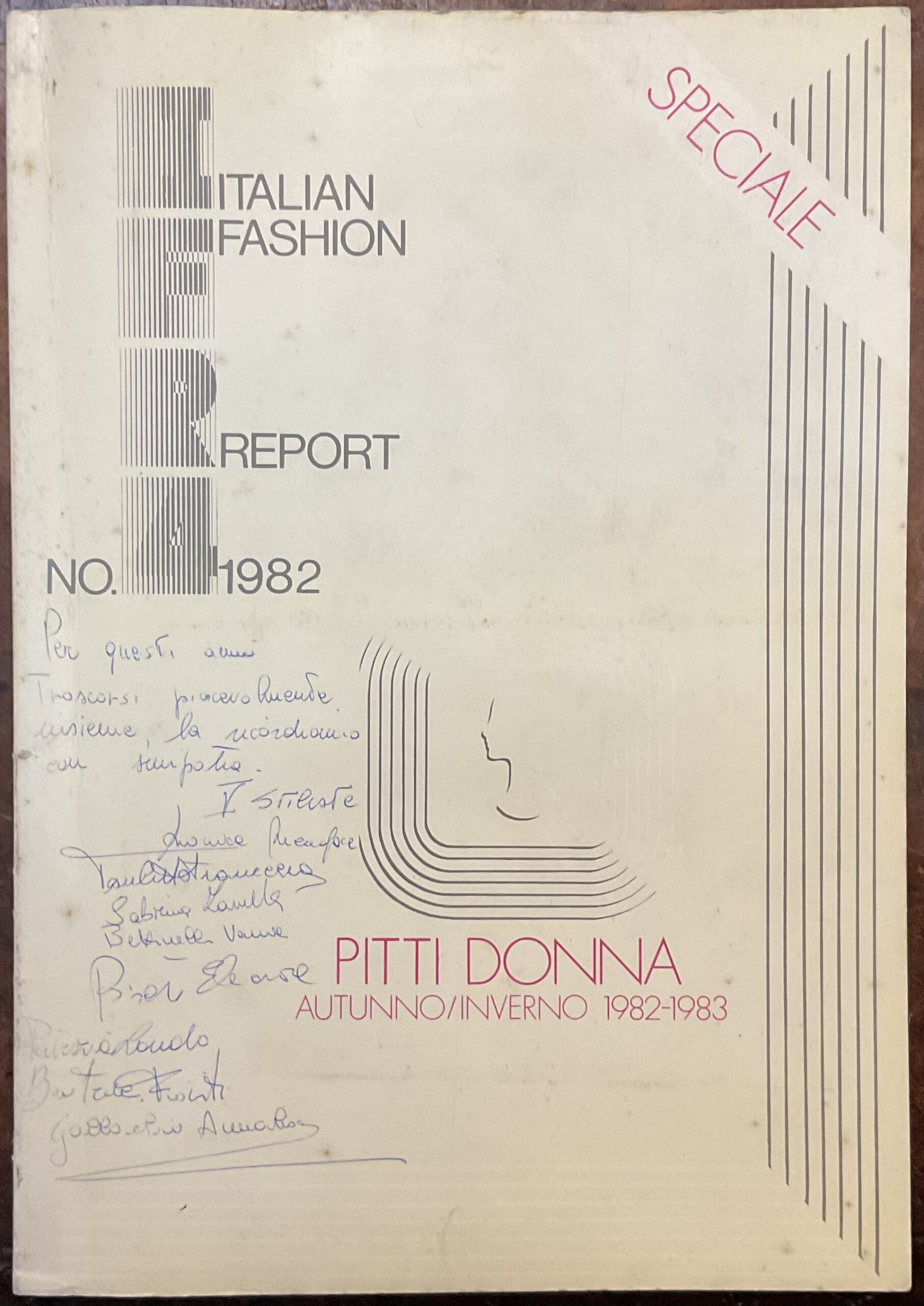 Italian Fashion Report n. 4, anno VI - 1982. Pitti …