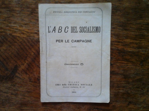 L'ABC del socialismo per le campagne
