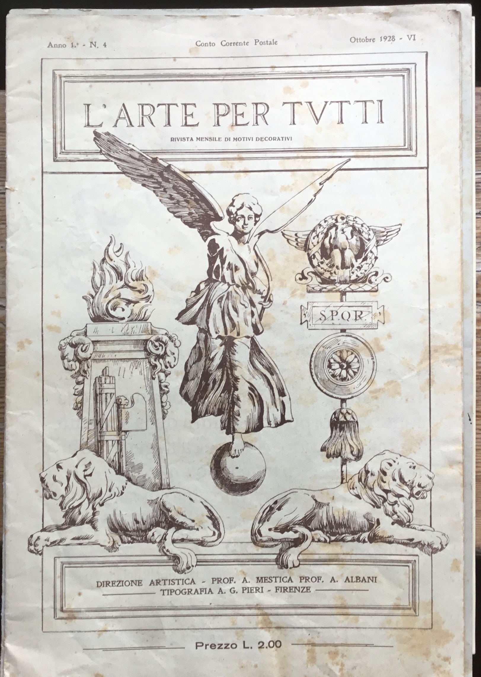 L’arte per tutti. Rivista mensile di motivi decorativi. Anno 1^- …