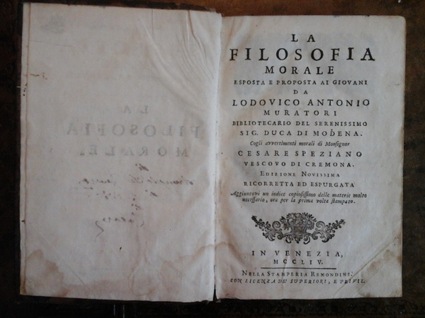 LA FILOSOFIA MORALE. ESPOSTA E PROPOSTA AI GIOVANI, COGLI AVVERTIMENTI …
