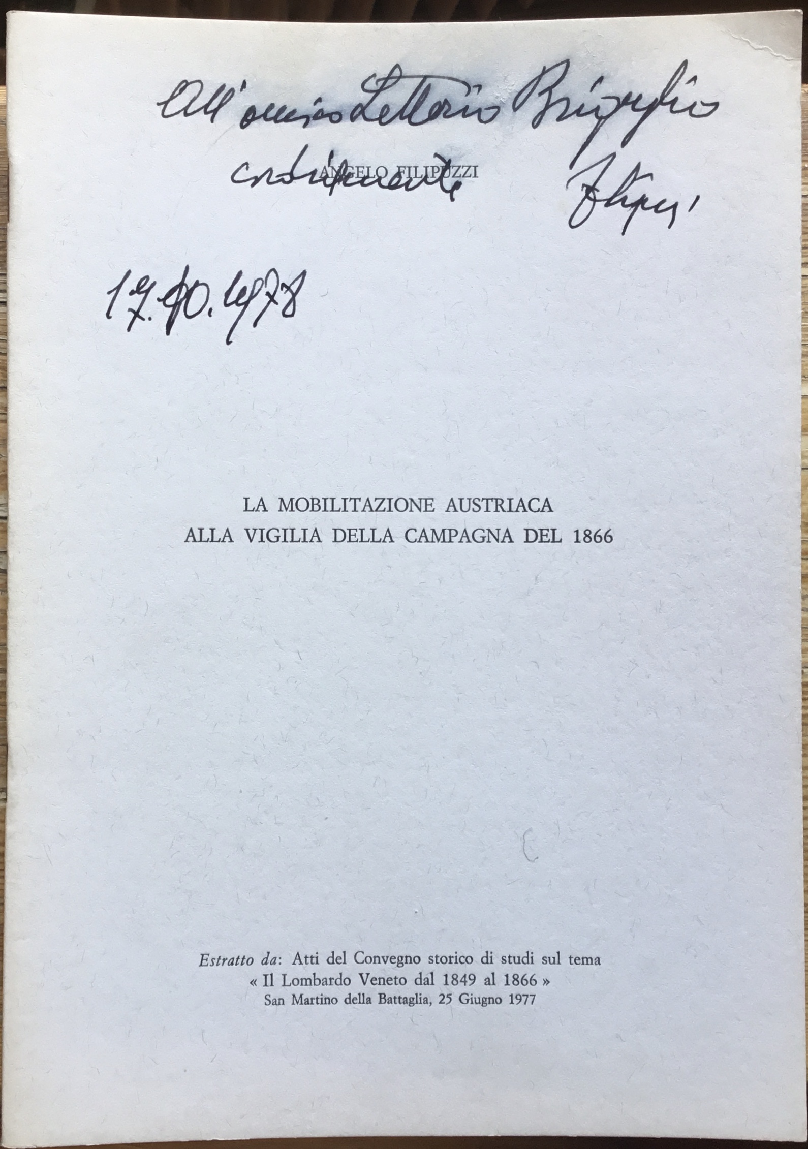 La mobitazione Austriaca alla vigilia della campagna del 1866