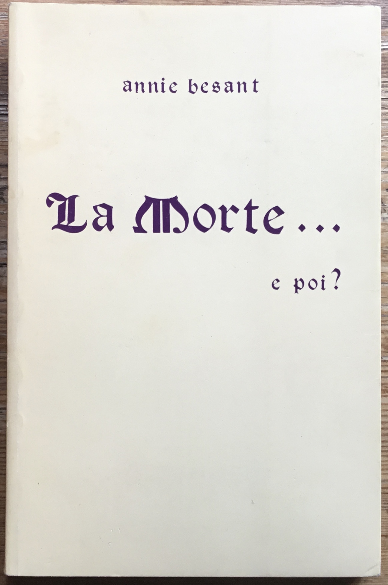 La morte…e poi?