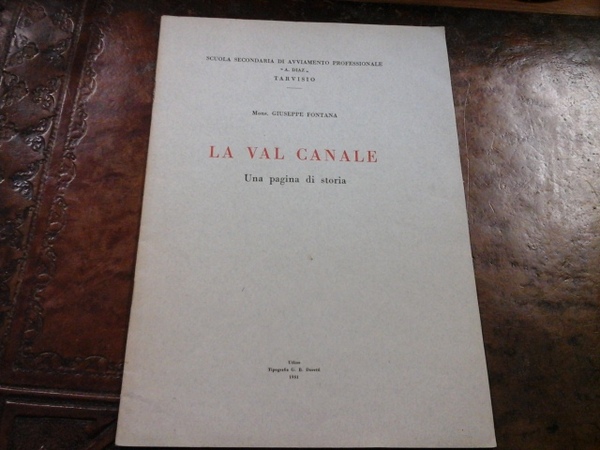 La Val Canale. Una pagina di storia
