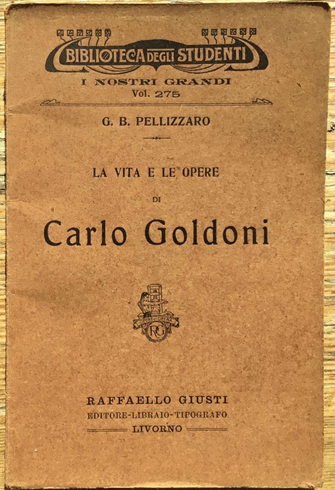 La vita e le opere di Carlo Goldoni