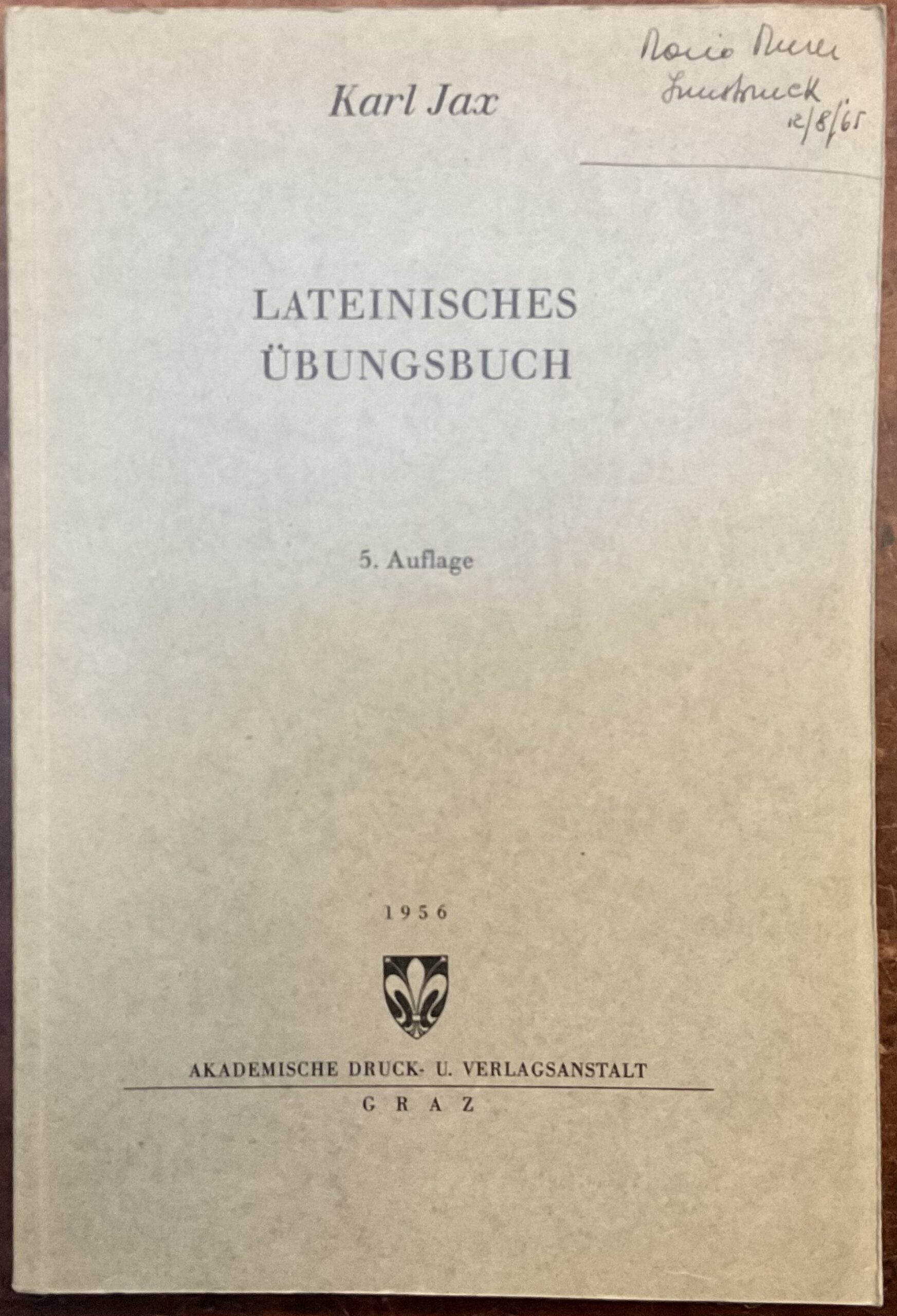Lateinisches Übungsbuch