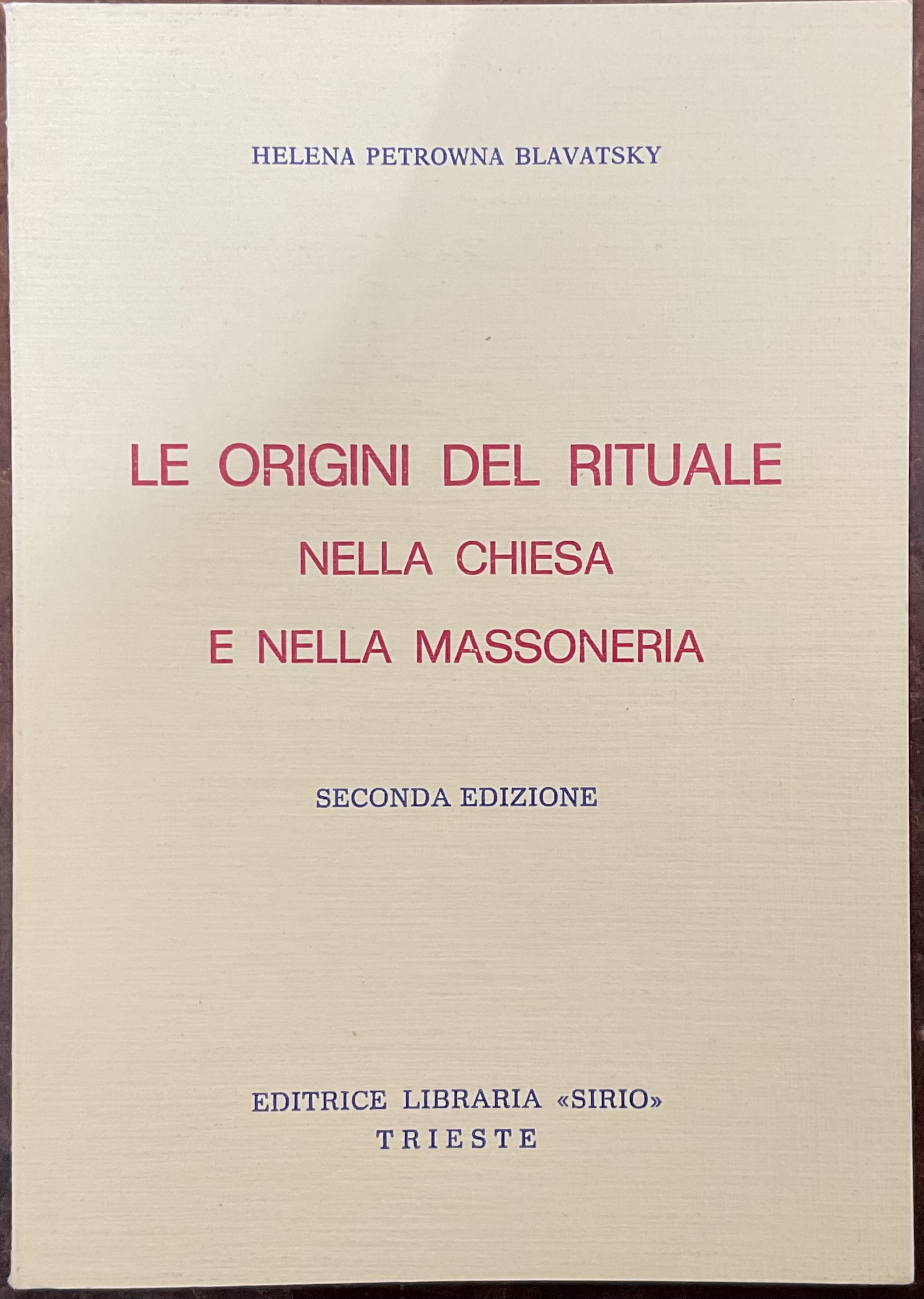 Le origini del rituale nella chiesa e nella massoneria