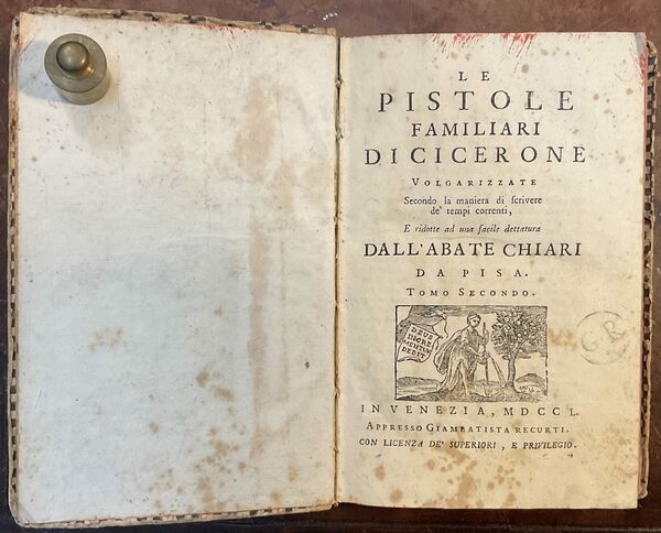 Le pistole familiari di Cicerone, volgarizzate secondo la maniera di …