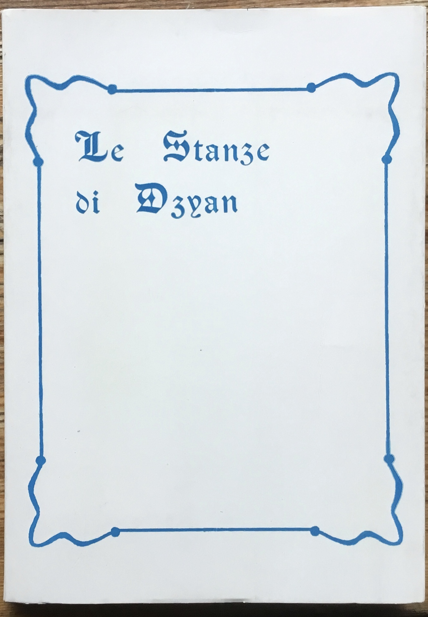 Le Stanze di Dzyan