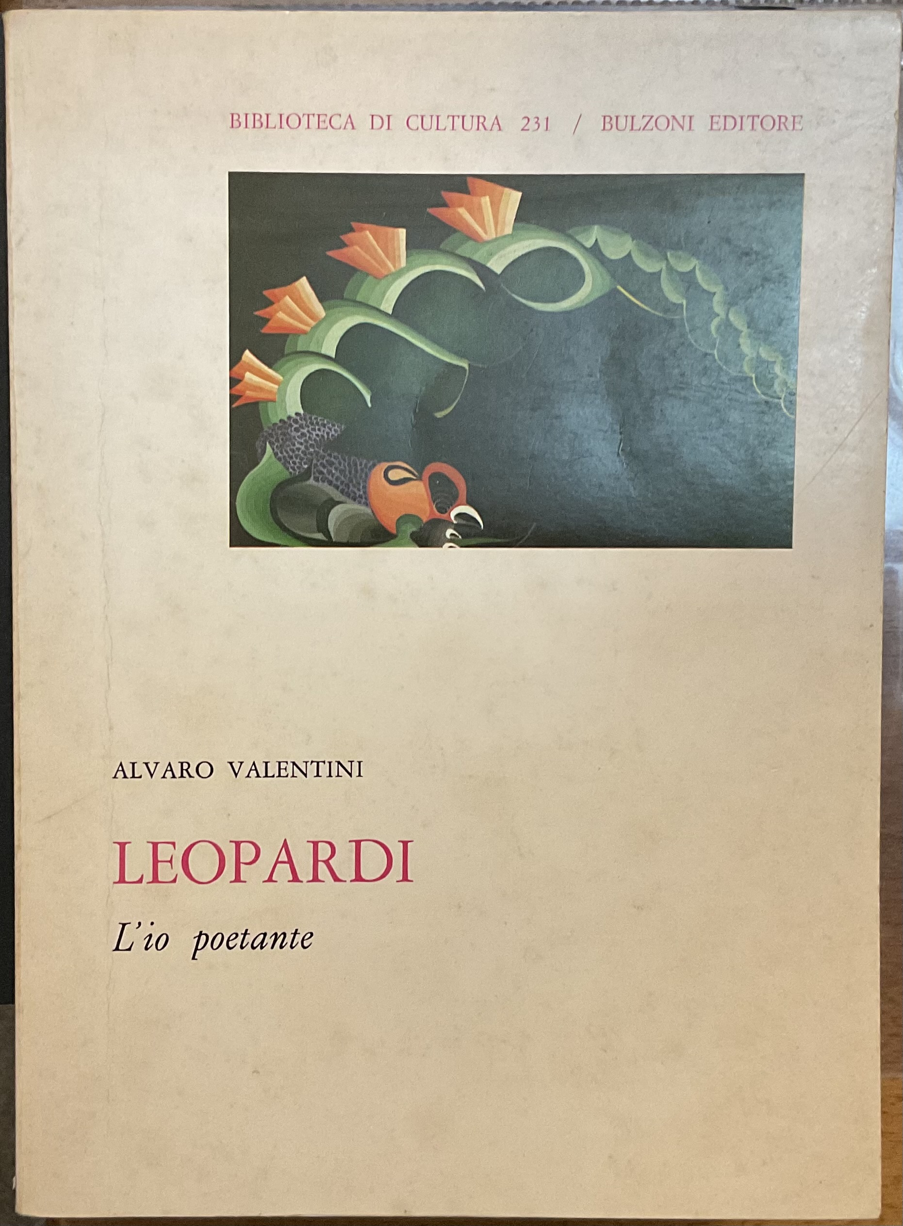 Leopardi. L’io poetante