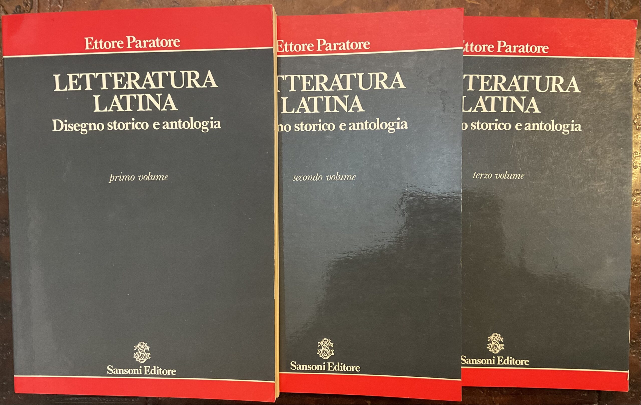 Letteratura latina. Disegno storico e antologia. Tre volumi
