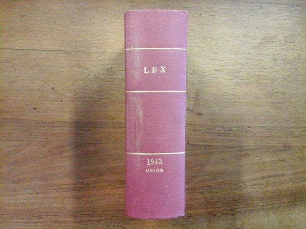 LEX - Legislazione italiana - Raccolta cronologica con richiami alle …
