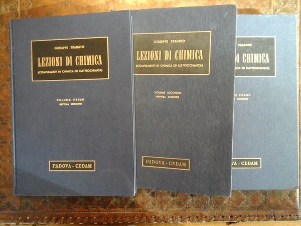 Lezioni di chimica (complementi di chimica ed elettrochimica). 3 volumi