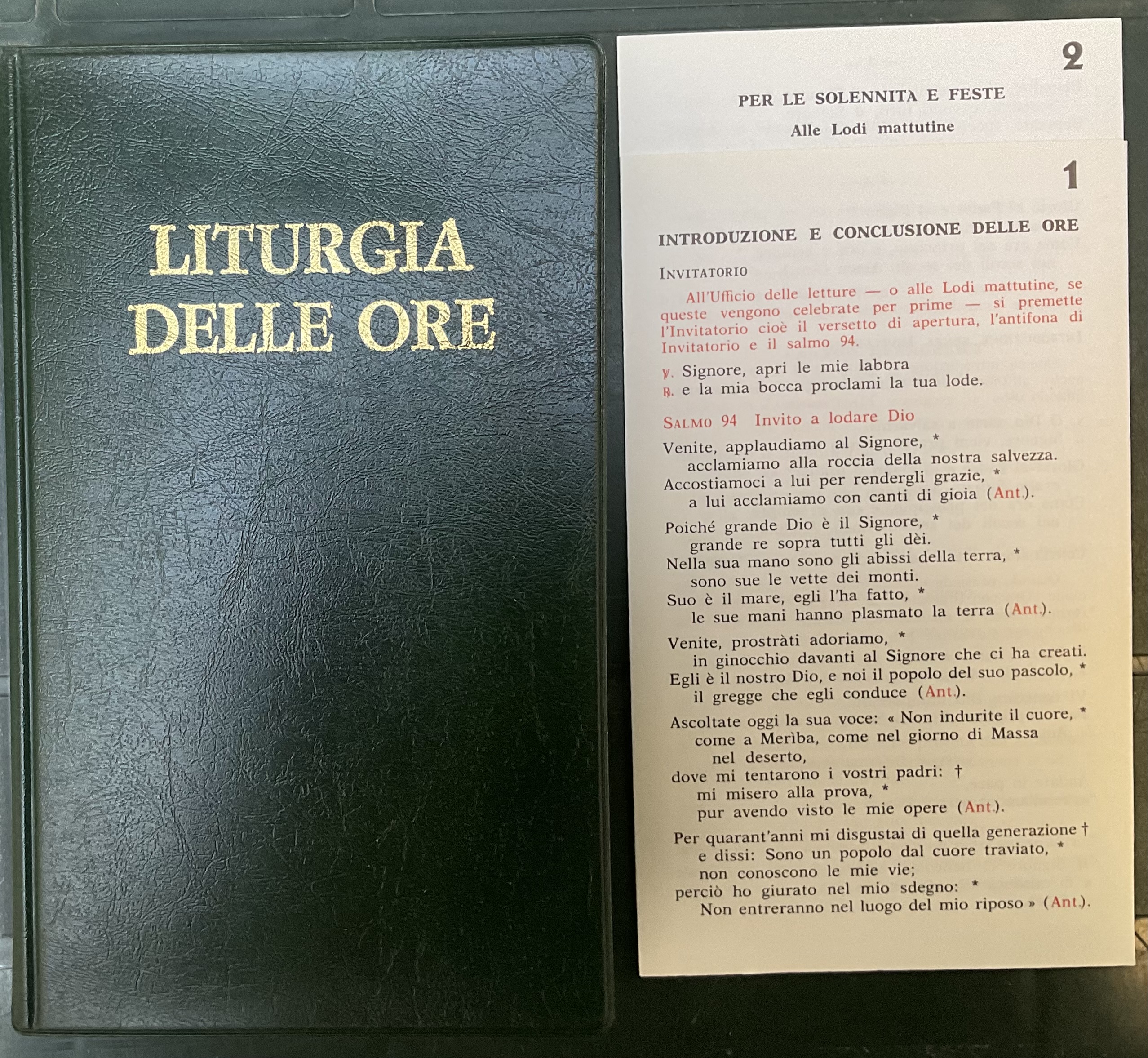 Liturgia delle ore secondo il Rito romano I: tempo di …