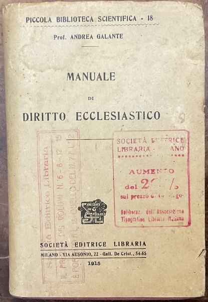 Manuale di Diritto ecclesiastico