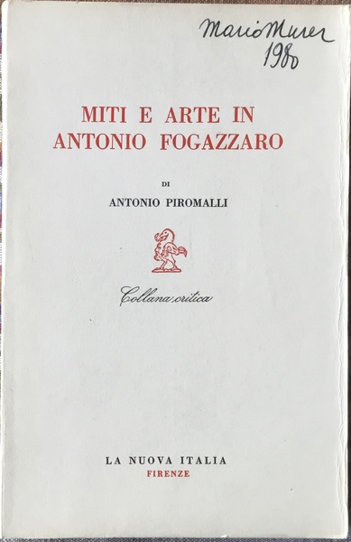 Miti e arte in Antonio Fogazzaro