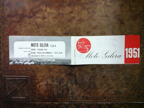 Moto Gilera 1951 Catalogo Generale 1951 produzione moto