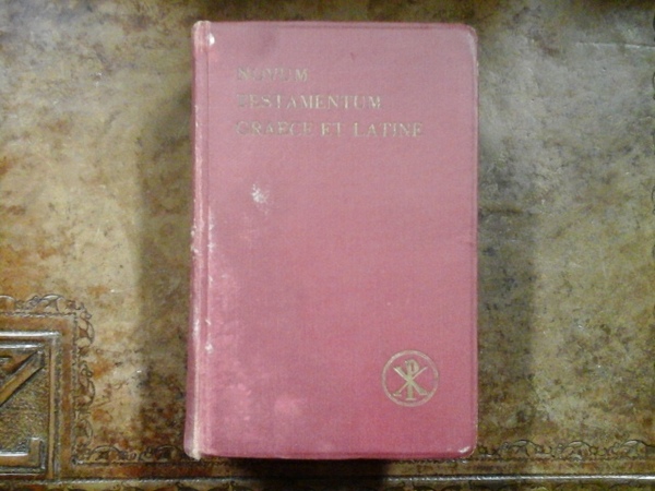 Novum testamentum Graece et latine. Apparatu critico instructum editit
