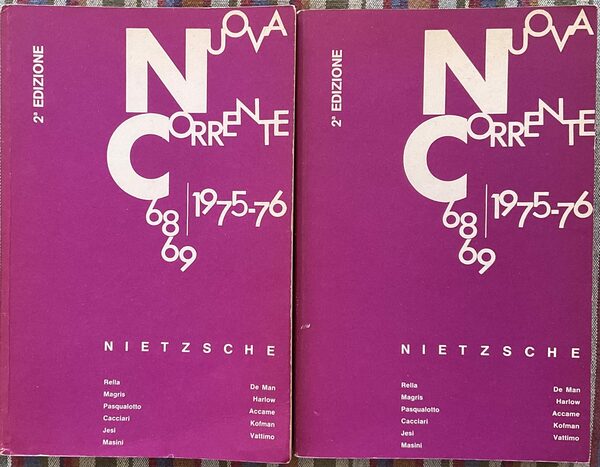 Nuova corrente n. 68-69 / 1975-76. Nietzsche (2 volumi)