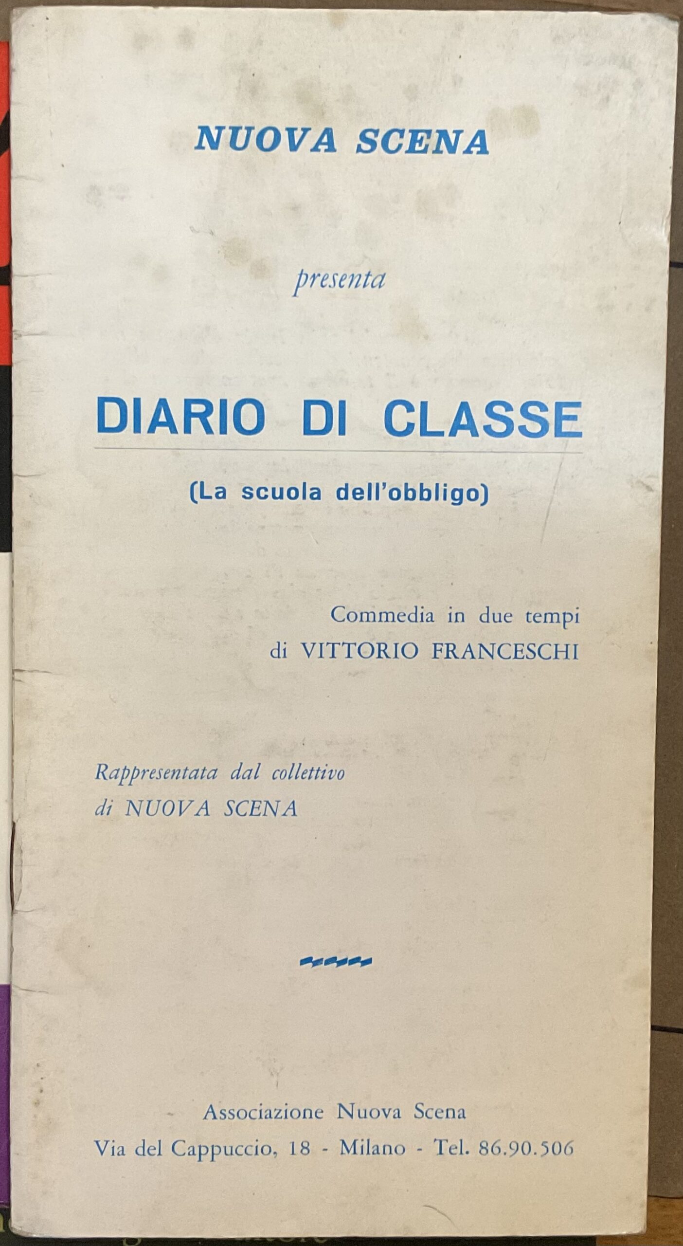 Nuova scena presenta: Diario di classe (La scuola dell’obbligo)