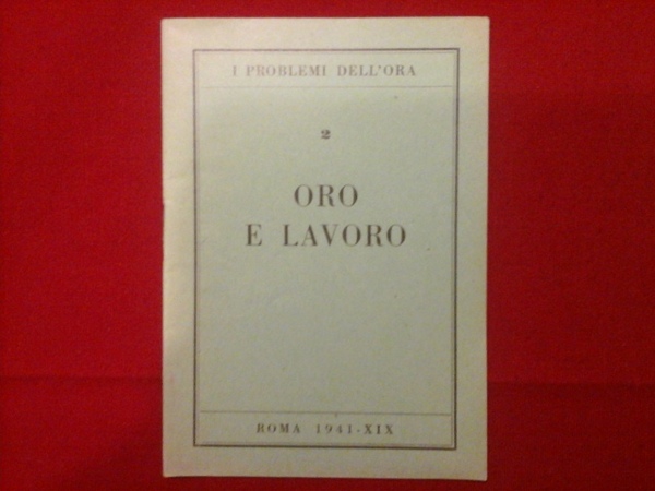 Oro e lavoro