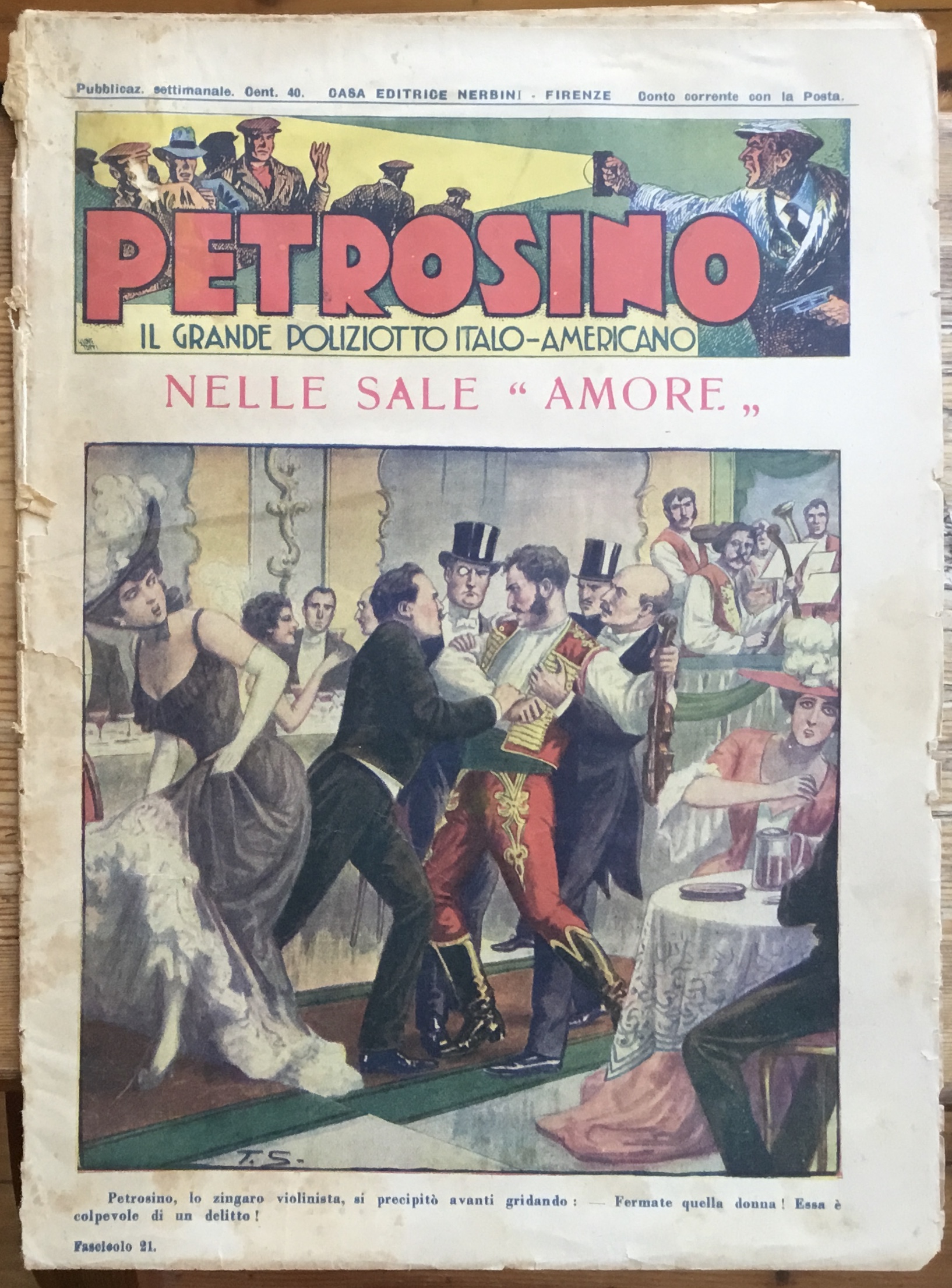 Petrosino. Il grande poliziotto Italo-americano. NeLle sale ” Amore”. Fasc. …