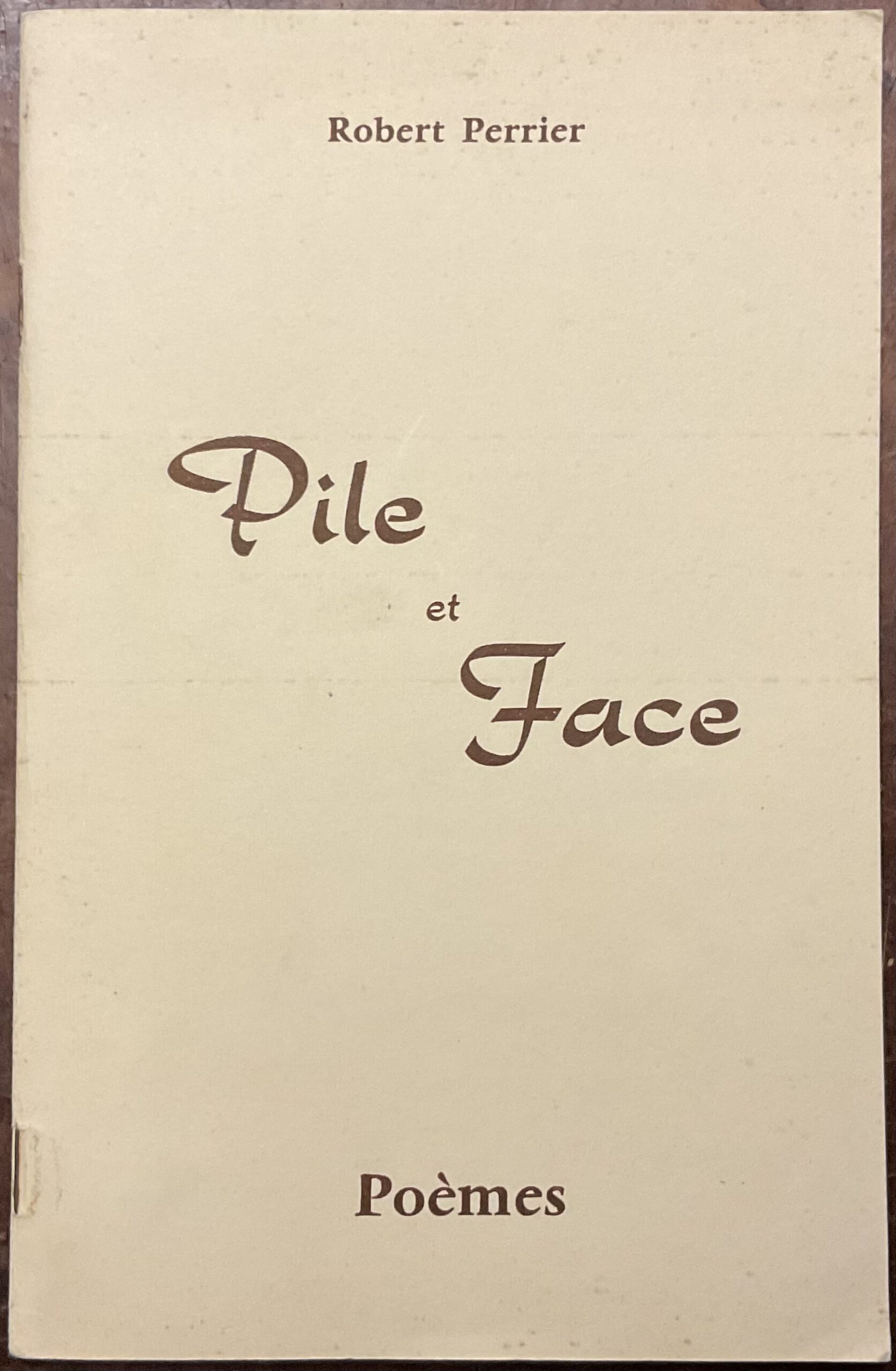 Pile et face. Poèmes. Autografo