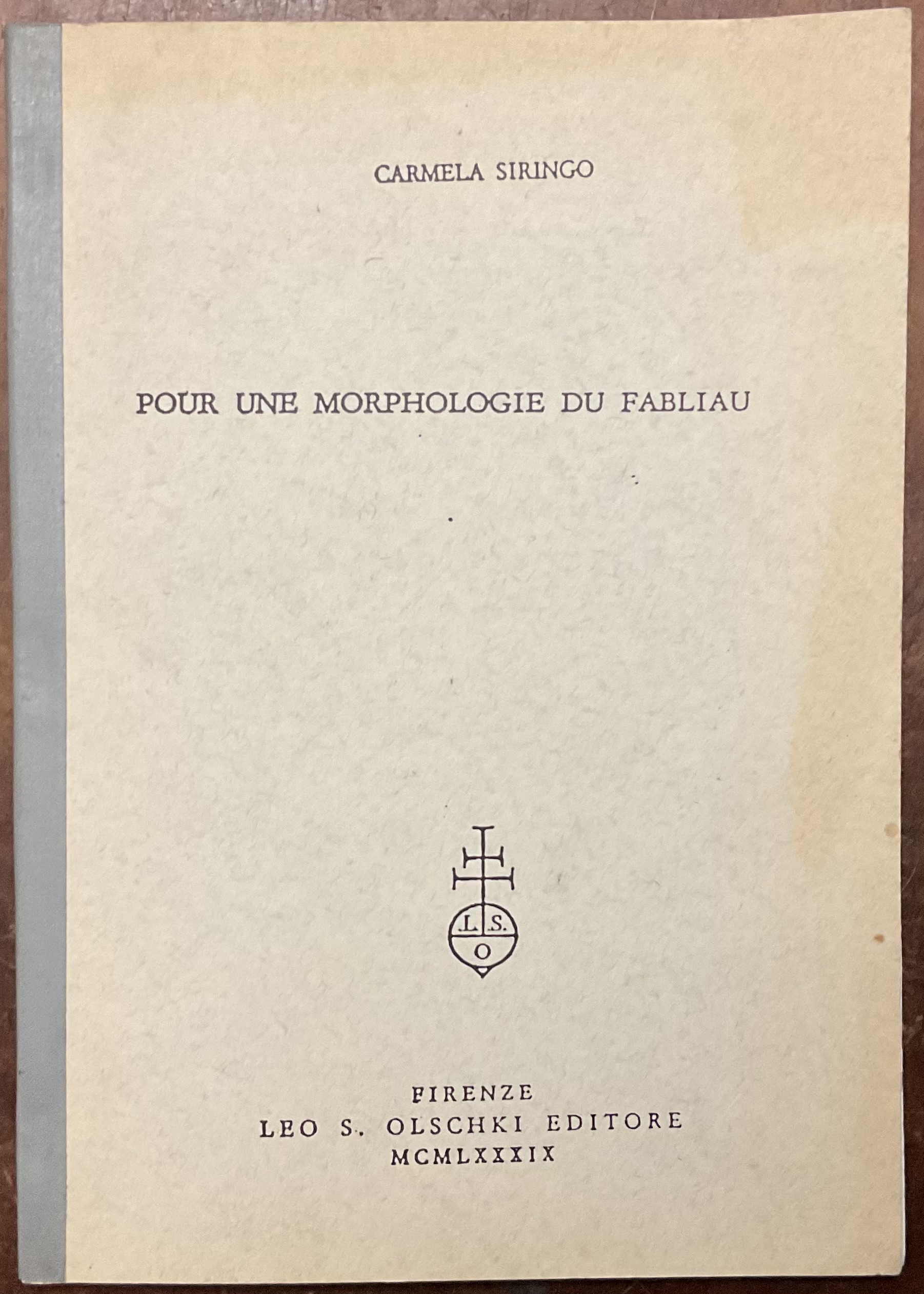 Pour une morphologie du fabliau