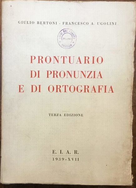Prontuario di pronunzia e di ortografia