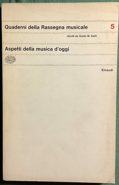 Quaderni della rassegna musicale Aspetti della musica d’oggi