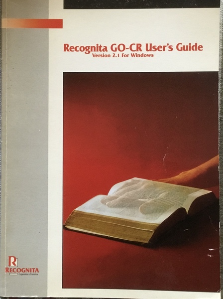 Recognita GO-CR user’s Guide. Version 2.1 for Windows