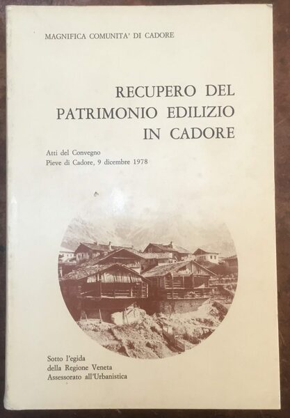 Recupero del patrimonio edilizio in Cadore. Atti del Convegno, Pieve …