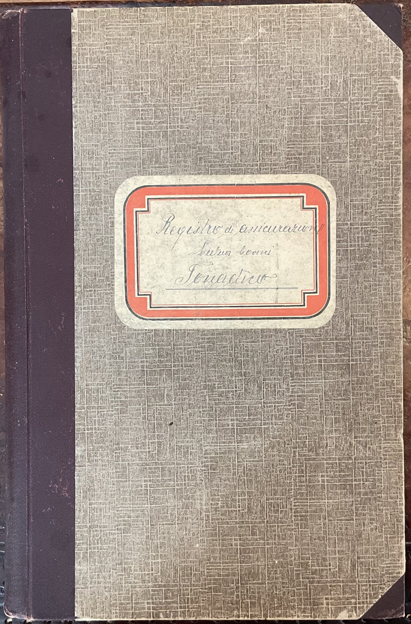 Registro di Assicurazione Mutua bovina. Tonadico