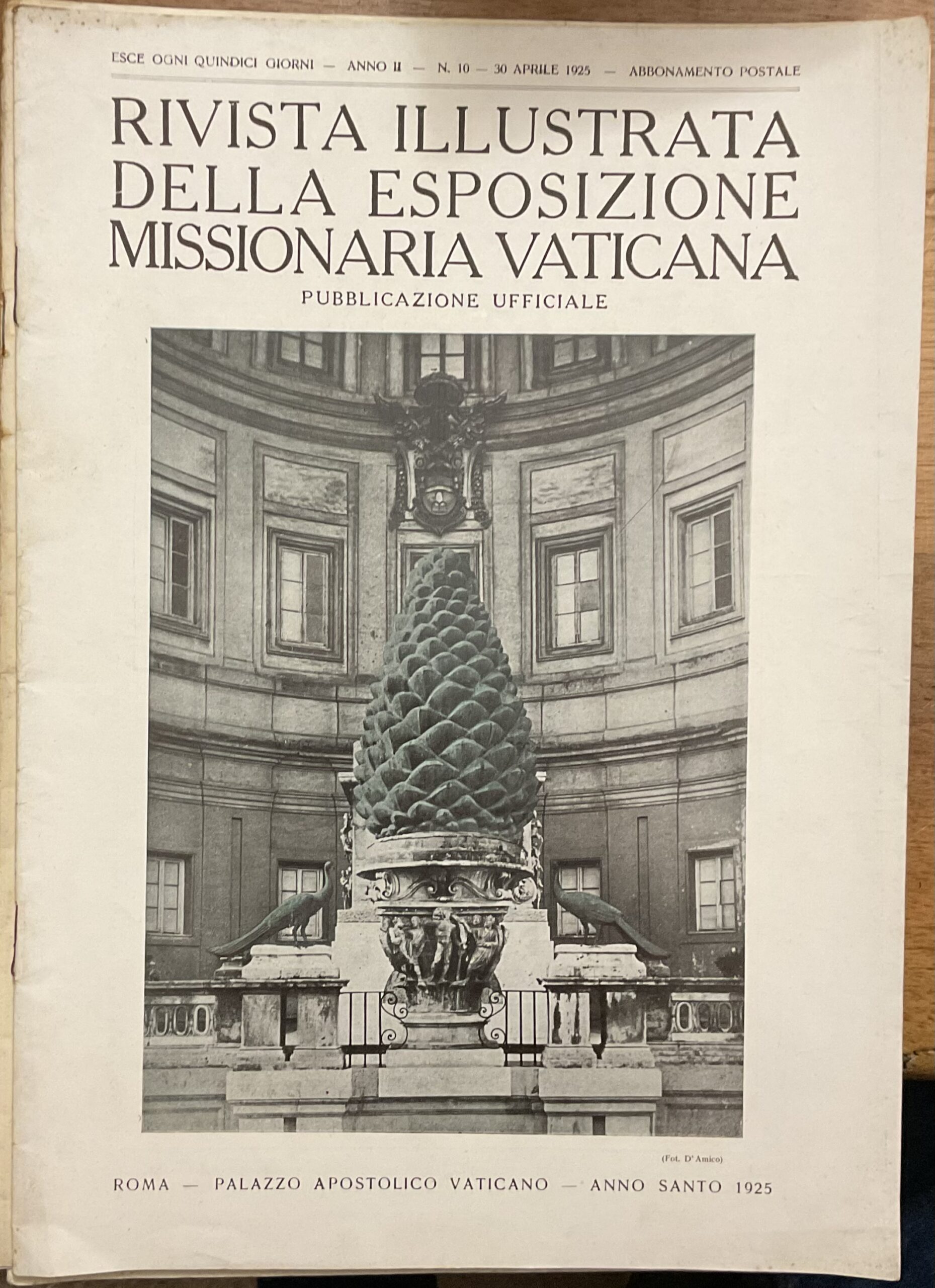 Rivista illustrata della Esposizione Missionaria Vaticana. Anno II - N. …