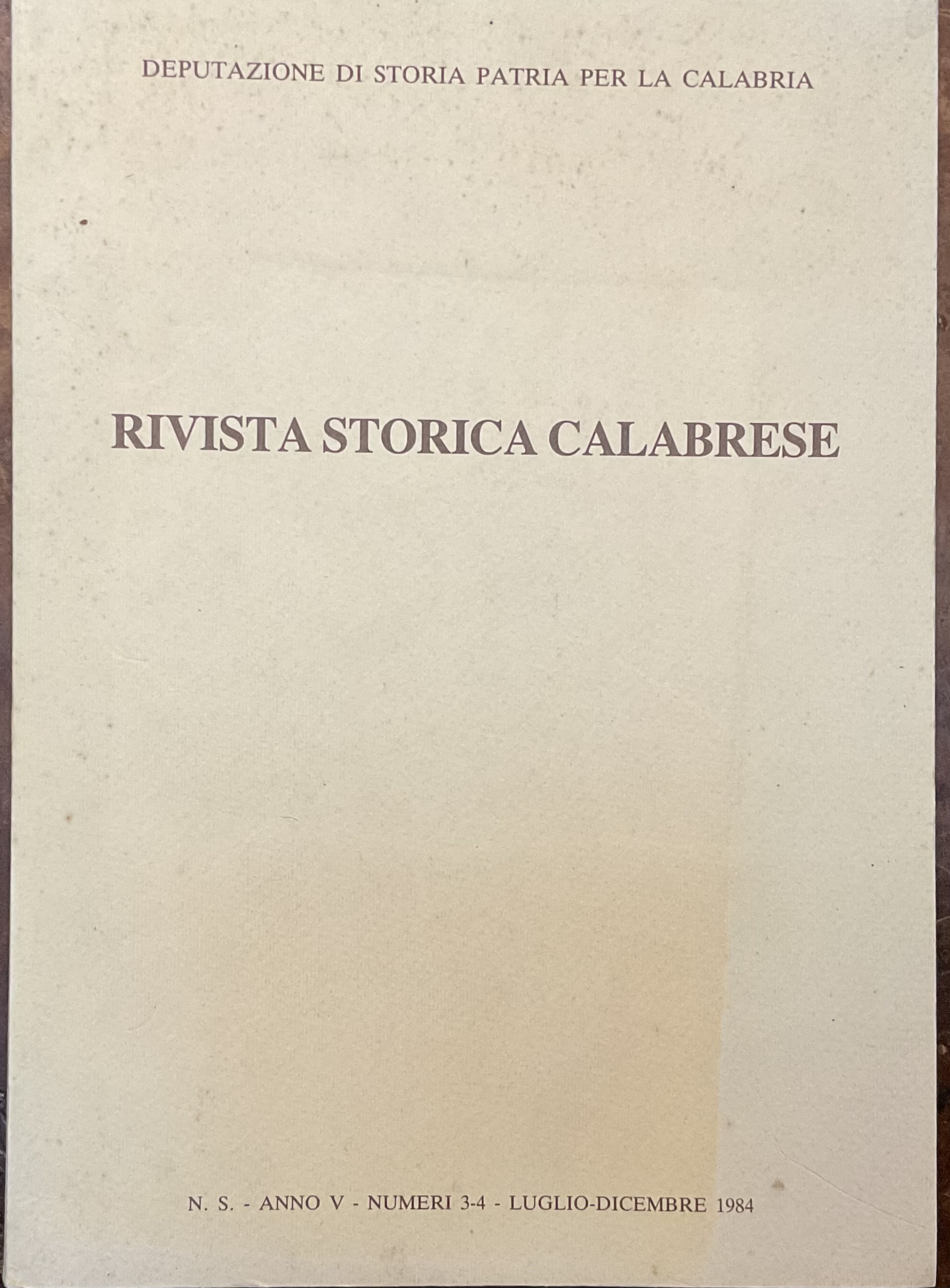 Rivista storica calabrese.