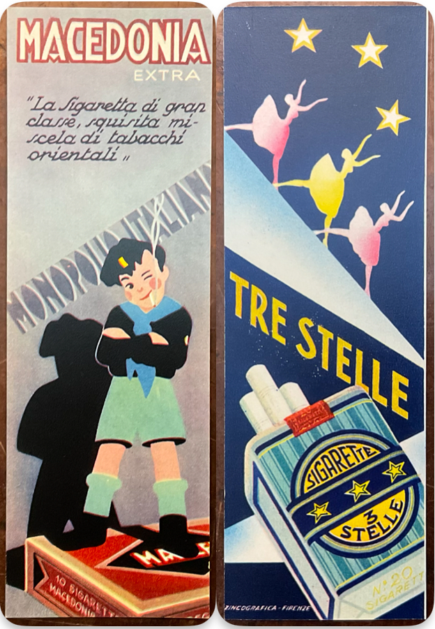 Segnalibro Sigarette Macedonia Extra Tre Stelle Balilla