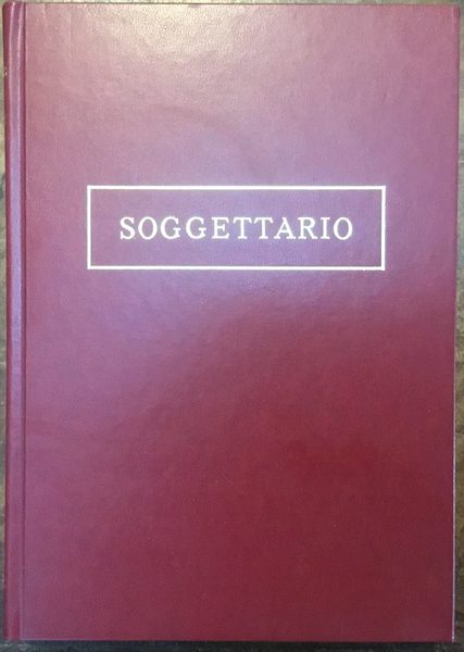 Soggettario per i Cataloghi delle Biblioteche Italiane