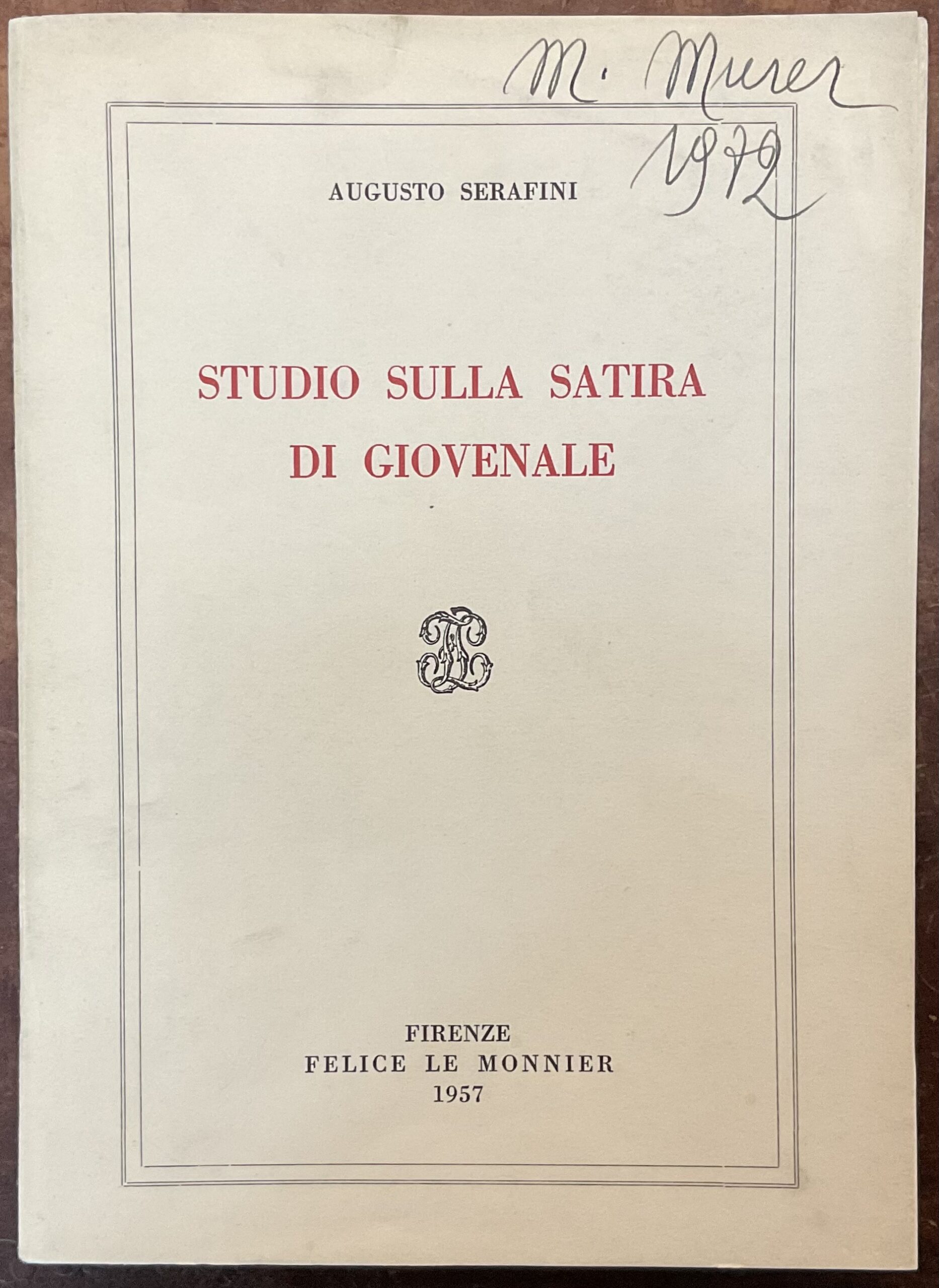 Studio sulla satira di Giovenale