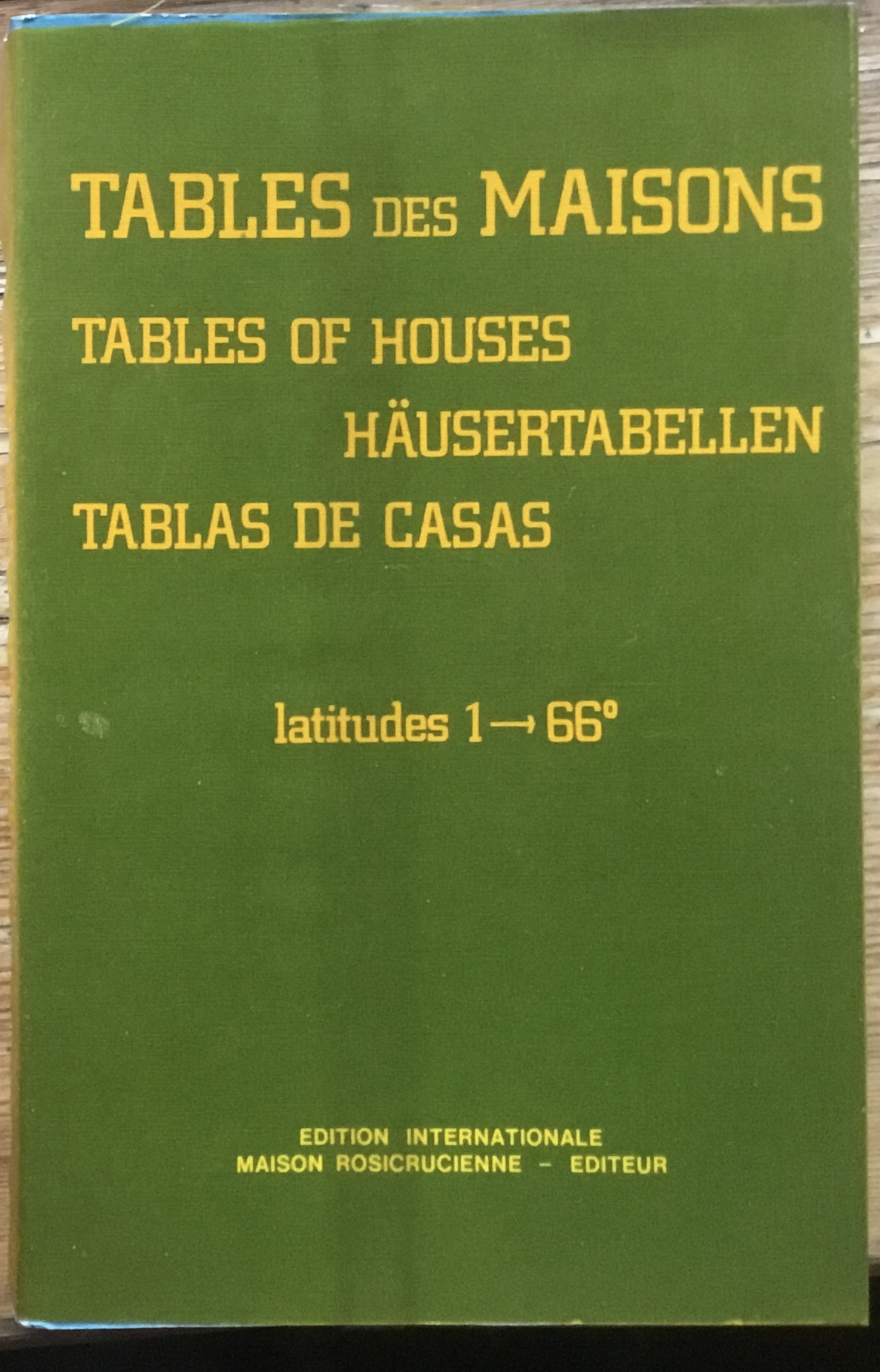 Tables des Maisons. Table of Houses. Häusertabellen. Tablas de casas. …