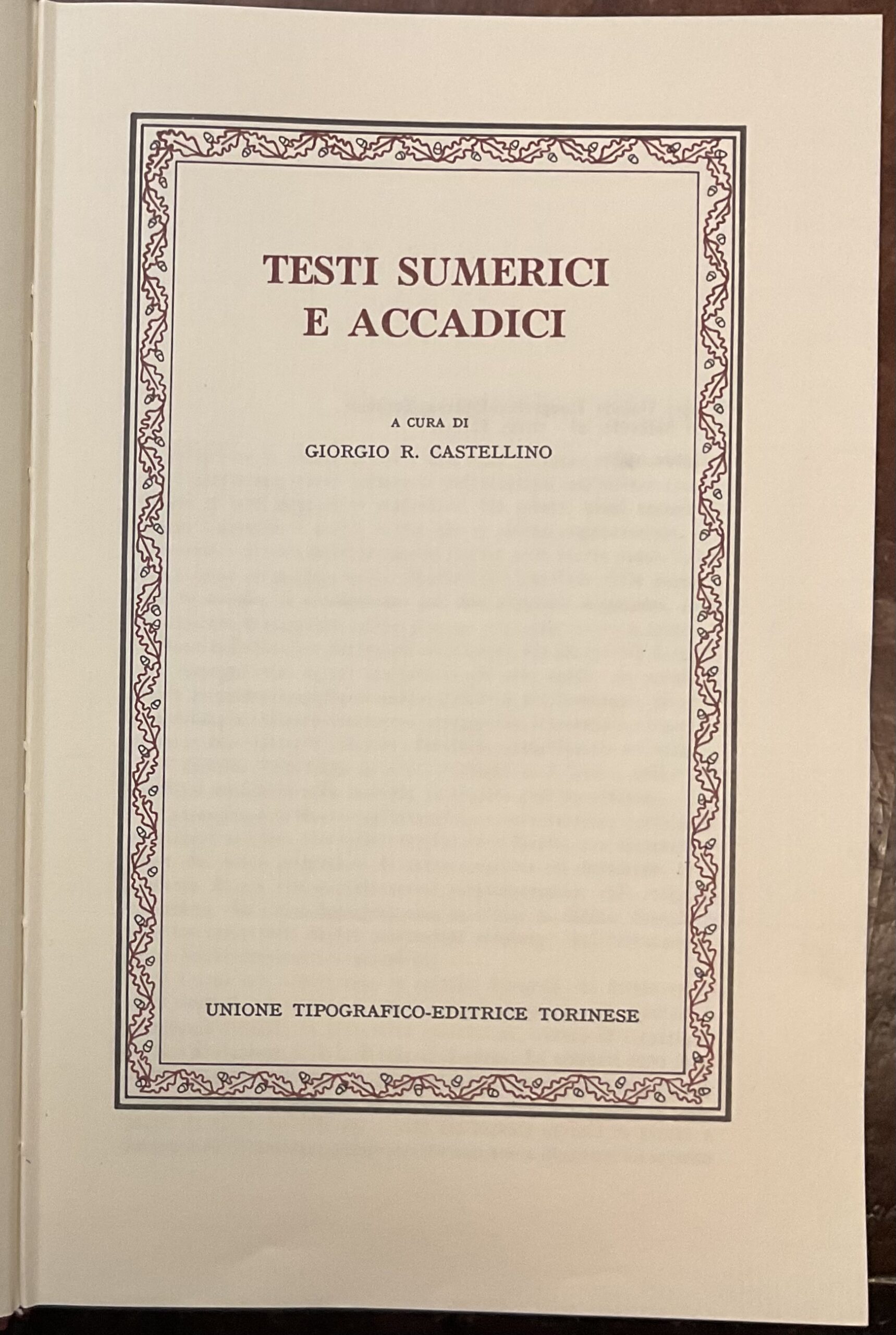 Testi Sumeri e accadici. Classici delle religioni. Sez. prima: Le …