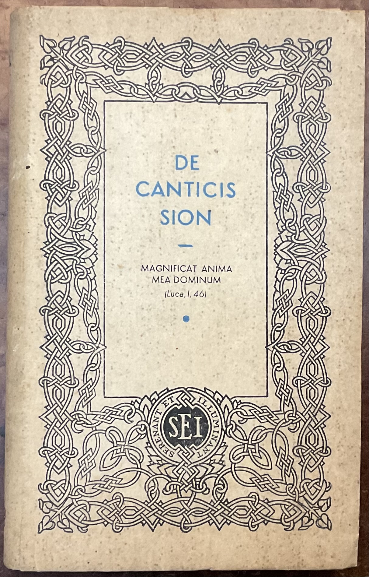 The Cantici Sion. Libro di preghiera