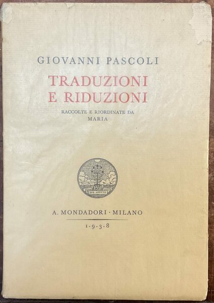 Traduzioni e riduzioni. Poesie di Giovanni Pascoli VIII