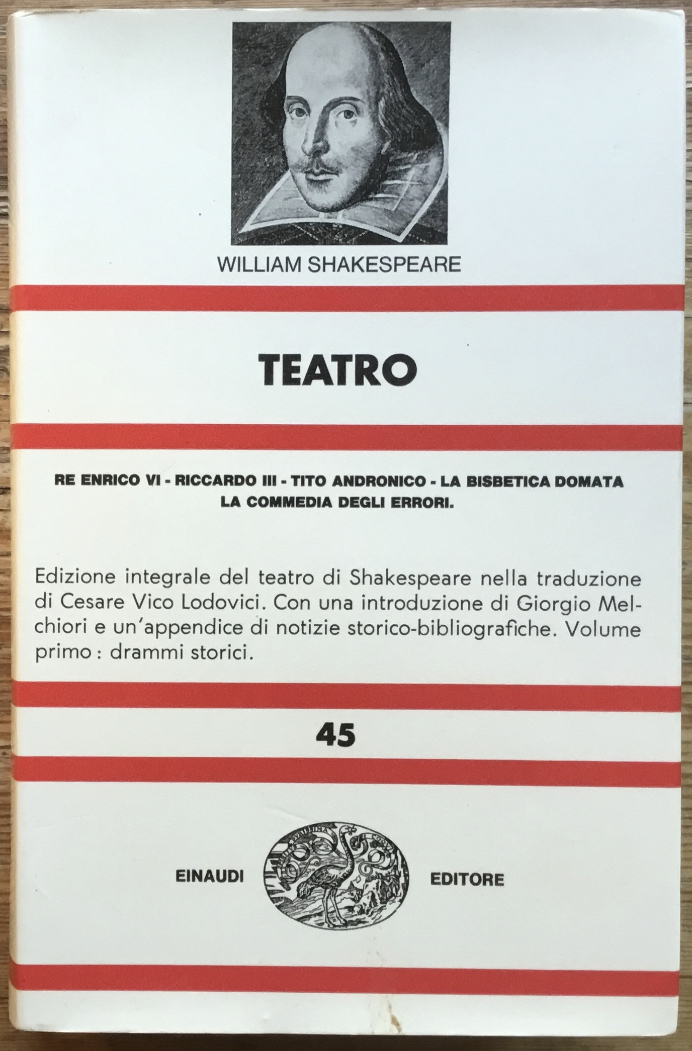 William Shakespeare. Teatro. N. 45