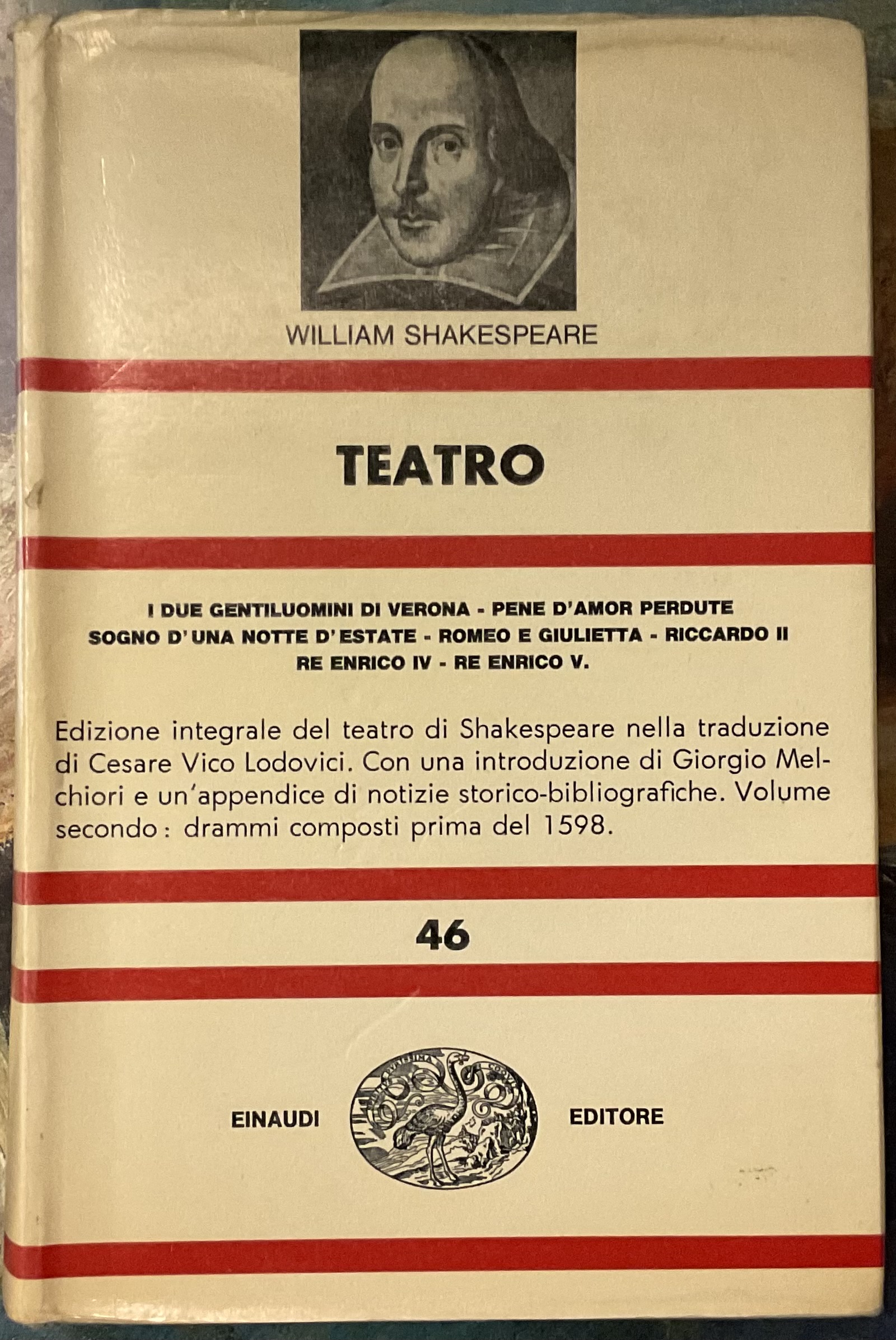 William Shakespeare. Teatro. N. 46