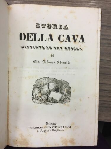 Storia della Cava distinta in tre epoche