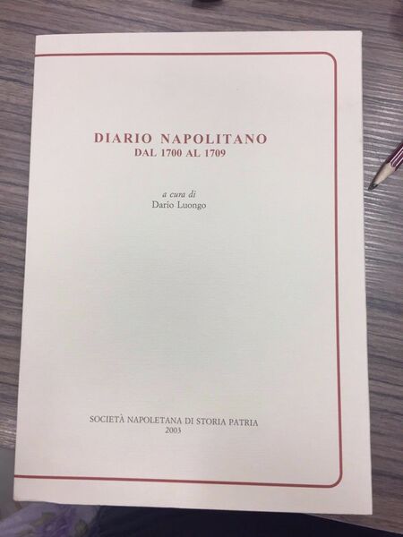 Diario napolitano dal 1700 al 1709