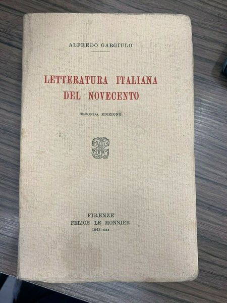 Letteratura italiana del novecento