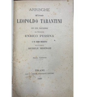 Arringhe dell'Avvocato Leopoldo Tarantini.
