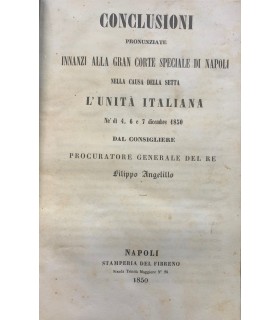 Conclusioni pronunziate innanzi alla Gran Corte Speciale di Napoli nella …